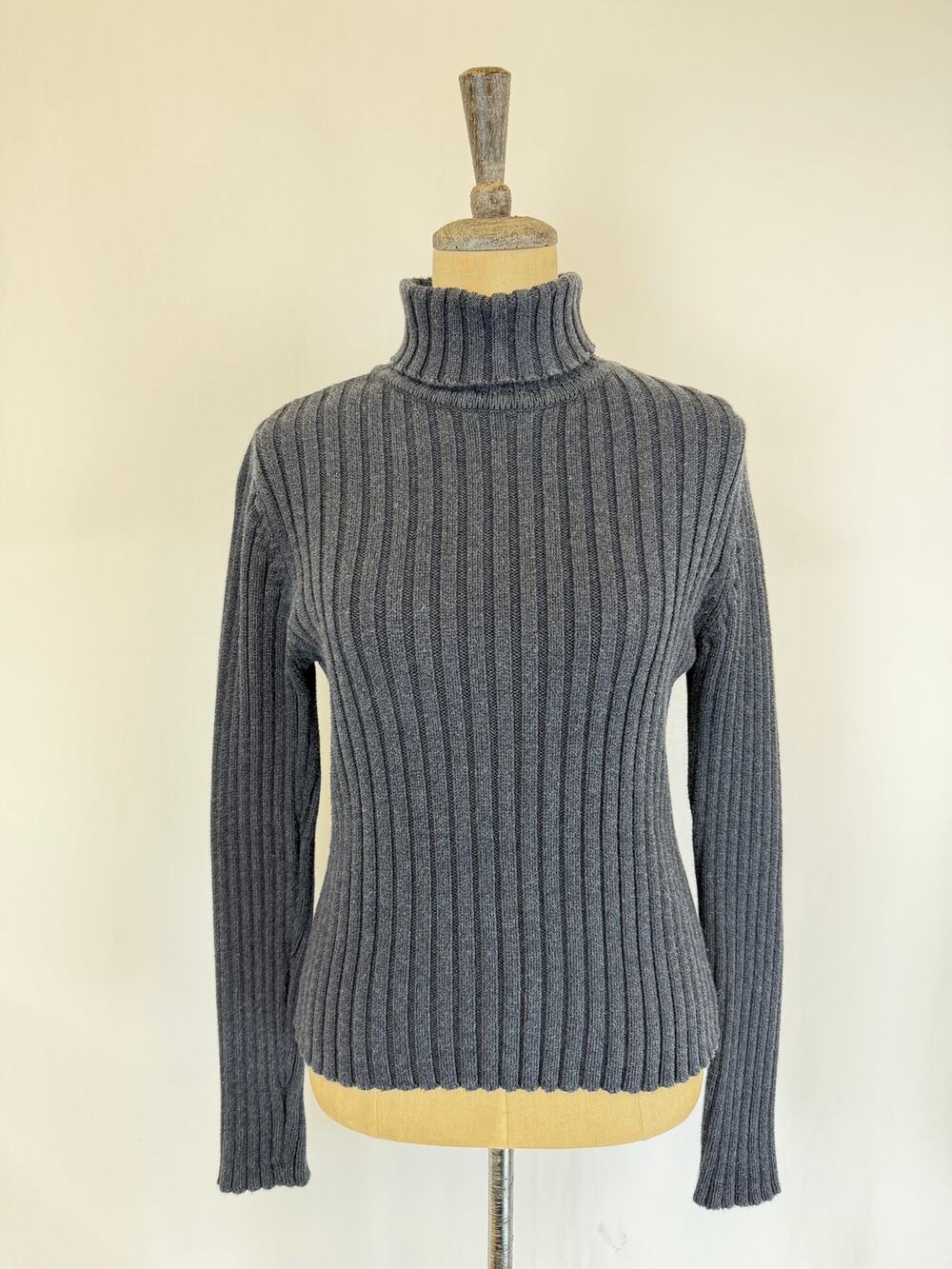 Eddie Bauer Gray 100% Cotton Sweater Medium #0606